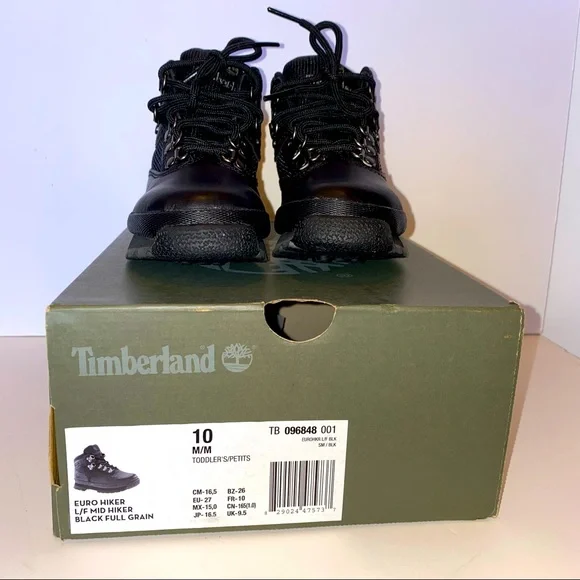 🛑SOLD🛑 Boys Timberland Euro Hiker Boots Size 10 - Picture 2 of 5